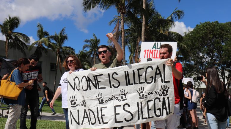 FIU students hold walk-out protest for "clean" DACA bill