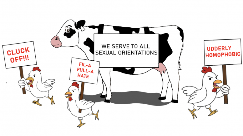 chick fil a cow clipart